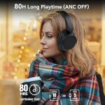 Беспроводные наушники с шумоподавлением AUSDOM, наушники Bluetooth 5.4 с микрофоном — изображение 6