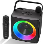 Караоке-колонка Verkstar, Bluetooth-колонка для караоке с двумя беспроводными микрофонами