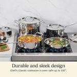 Набор кастрюль и сковородок Cuisinart 7 предметов, коллекция посуды Chef's Classic — изображение 2