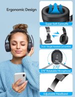 Гарнитура TECKNET Bluetooth Trucker, беспроводная гарнитура с микрофоном — изображение 5