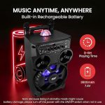 Портативная Bluetooth-колонка Pyle PA 580 Вт, аудиосистема для караоке TWS — изображение 5