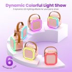 Караоке-колонка для пения с 2 микрофонами Peski, Bluetooth-колонка для караоке — изображение 3