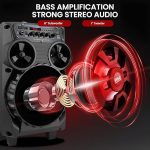 Портативная Bluetooth-колонка Pyle PA 580 Вт, аудиосистема для караоке TWS — изображение 2