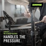 Профессиональный студийный микрофон Shure SM57 Pro XLR, микрофон для выступлений и записи — изображение 7
