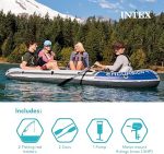 Надувная лодка INTEX Excursion, лодка 4-х местная с регулируемыми сиденьями со спинкой — изображение 3
