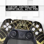 Беспроводной контроллер Spider Man Gold Custom PS-5, совместимый с консолью Play-Station 5 — изображение 3