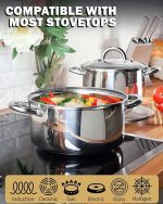 Кастрюля с крышкой 15л Cook N Home — изображение 2