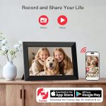 Цифровая фоторамка Frameo 10.1 дюймов WiFi, интеллектуальная электронная фоторамка с сенсорным экраном — изображение 5
