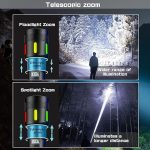 Фонарик с высокой яркостью KAIJIENOO, супер яркий светодиодный фонарик USB — изображение 3