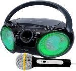 Портативная система караоке SingingWood, портативный CD-плеер, бумбокс с Bluetooth для дома