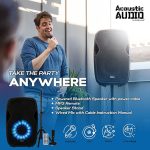 Акустическая Bluetooth-система, Bluetooth-динамик 1000 Вт с микрофоном подставкой и пультом — изображение 4