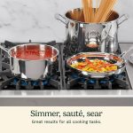 Набор кастрюль и сковородок Cuisinart 7 предметов, коллекция посуды Chef's Classic — изображение 6