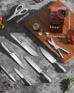 Набор японских блочных ножей с подставкой KnifeSaga — изображение 6
